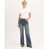 Florez - CR0029 ANA FLARED - Jeans - Donker Blauw