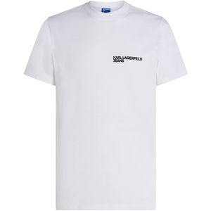 Karl Lagerfeld - KLJ Slim Essential Logo Tee - T-shirt - Wit - Slim Fit