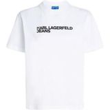 Karl Lagerfeld - A1W17005 - T-shirt - Wit - Katoen - Korte Mouwen