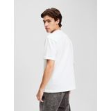 Karl Lagerfeld Jeans, Heren, Regular Korte Mouwen Box Logo Tee, Regular Fit, Wit, XS