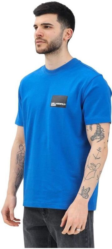 KARL LAGERFELD JEANS T-shirt - Blauw - Katoen