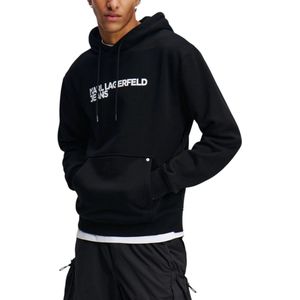 Karl Lagerfeld - REG Logo Hoodie A2M20049 - Hoodie - Zwart - Polyester