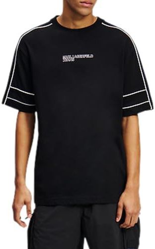 Karl Lagerfeld - KLJ Regular - T-shirt - Zwart - Korte Mouwen - Regular Fit