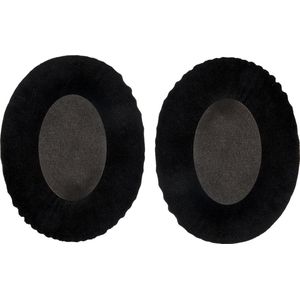 Somstyle Oorkussens Geschikt Voor Sennheiser HD515 / HD555 / HD595 / HD518 - 2 Stuks - Zacht Schuim - Velvet - Zwart