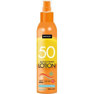 Sence - 50 Sunscreen Lotion - 200 ml - Lichte Formule - Waterbestendig