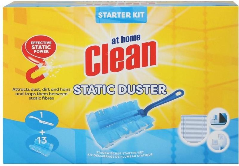 At Home Clean - Duster Starterkit - Blauw - Inclusief 13 Doekjes
