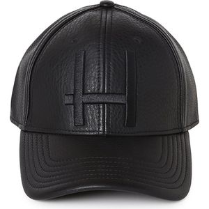 Hassing1894 model FLOWRT - cap – leather - fashionable – logo-stitching-decorated – urban cap – baseball cap – custom made – verstelbare pet – robuust - stoer - het hele jaar door - overdag en 's nachts