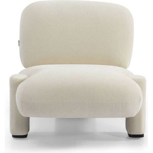Scandinavische fauteuil Louise chenille off white
