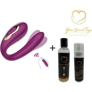 Avril - Koppel vibrator - Vibrators voor Vrouwen - Vibrator - Clitoris Stimulator - Sex Toys voor Vrouwen - Erotiek - vagina vibrator - Seks speeltjes - vibrator voor koppels – Seks toys - Dildo