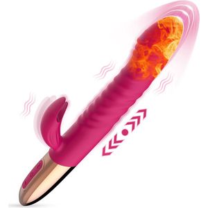 Benja - stotende vibrator - rabbit vibrator - seksspeeltjes- erotiek - verwarmde vibrator - sex toys - vagina stimulator