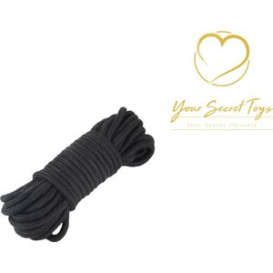 Bondage touw 5 meter - Bondage touw - Bondage - BDSM - Zwart - 5 meter - Erotiek - Rollenspel – Touw - Seksspeeltjes