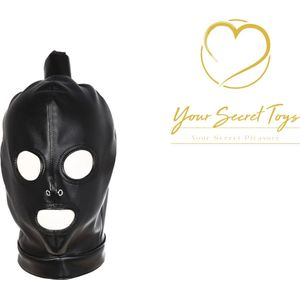 Palma – Bondage masker - Extreme seks masker - BDSM - Hard SM - Staart - Leder - Leather - Sex mask – Erotiek – rollenspel – Seksspeeltjes