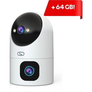 Thuys - Babyfoon met Camera en App 64GB - Baby Monitor - Baby Camera 4K - Met 64GB SD Kaart