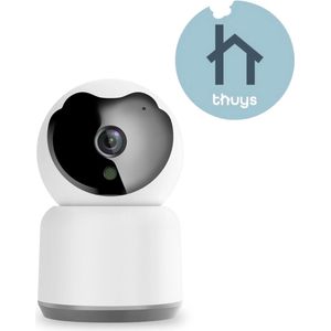 Thuys - Babyfoon met Camera en App - Baby Monitor - Baby Camera 4K - Wit