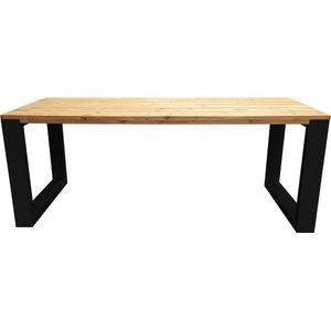 Wood4you - Eettafel New Orleans Roasted wood - 180/90 cm