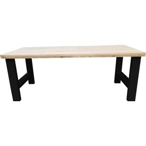 Wood4you - Eettafel Seattle - Industrial wood - hout - 180/90 cm