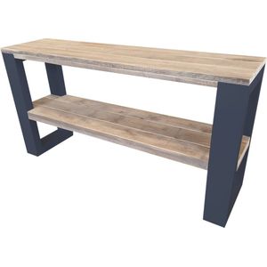 Wood4you - Side table New Orleans industrial wood - 120 cm