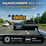 Dashcam Pro WiFi - 2K - Dashcam voor Auto - 1.5 inch Display - Nachtzicht en Botsingdetectie - Inclusief 64GB SD-kaart