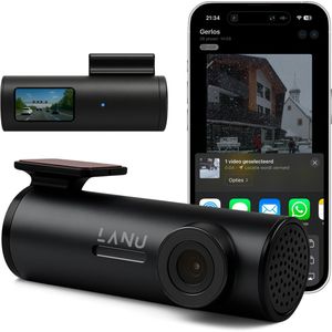 Dashcam Pro WiFi - 2K - Dashcam voor Auto - 1.5 inch Display - Nachtzicht en Botsingdetectie - Inclusief 64GB SD-kaart