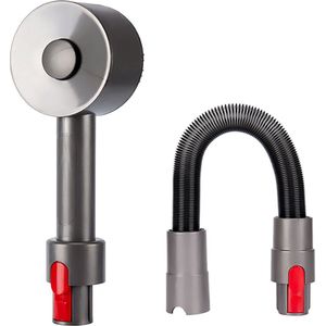 Haarborstel Geschikt voor Dyson V15, V11, V10, V8 & V7 Steelstofzuiger - Pet Grooming Kit met Slang - Accessoire Opzetstuk voor Dierenharen - Stofzuiger - Grijs