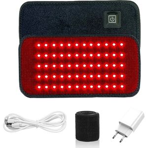 Sorelux - Infraroodband - Infraroodlamp - Rood Licht Therapie - Draagbaar - 60 Red Light Leds - Onderrug, Schouders, Benen - Red Light therapy