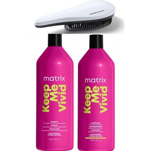 Matrix - Keep Me Vivid - 1L - Shampoo + Conditioner + KG Ontwarborstel - 1000ml - Total Results - Gekleurd Haar