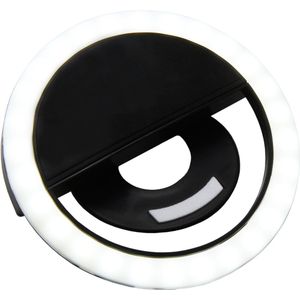 PRO-mounts - Ringlamp voor telefoon | Universeel | Ringlight zonder statief | Geschikt voor Iphone & Samsung | Selfie Ring Light | Zwart
