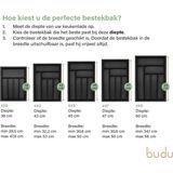 Budu - Uitschuifbare Bestekbak - Zwart - Bamboe - 5/7 Vakken