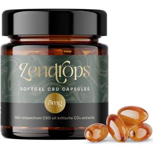 Eureleaf - Zendrops - CBD Softgel Capsules - 5 mg - Natuurlijk Hennepextract