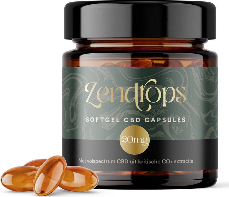 Eureleaf - Zendrops - Softgel Capsules - 20 mg - CBD - 20 Capsules