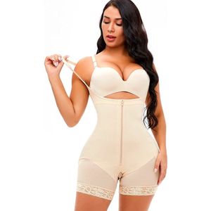 Bodysuit - Full body shaper dames - Beige - MAAT XXL - shapewear body - Shapewear dames - Corrigerend Ondergoed - High waist shaper - Shapewear buik - waist trainer - korset