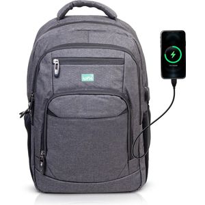 BOSTON Rugzak - Rugtas - Backpack - Laptoptas - 15.6""- USB - 28L - Schooltas - Reistas - handbagage - weekendtas school vakantie werk hobby backpack