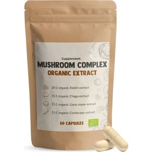 Paddenstoelencomplex - Reishi - Chaga - Cordyceps - Lion’s Mane - Poeder