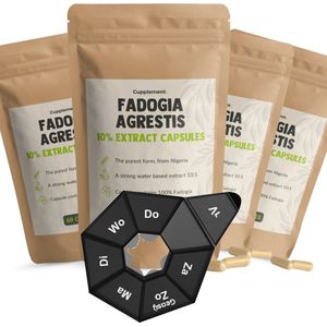 Fadogia Agrestis - Capsules - 500 mg - Voedingssupplement - Duurzame Verpakking