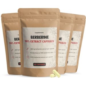 Cupplement - Berberine Extract - 400 mg - Combideal 4x 60 Capsules