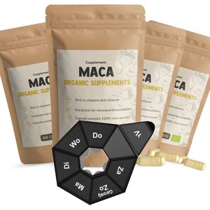 Maca Capsules - Geel - Biologisch - 500 mg - Vegan