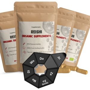 Cupplement - Reishi Capsules - Biologisch - 240 Stuks - 500 MG Per Capsule