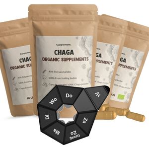 Chaga Capsules - 500 mg - Biologisch - Functionele Paddenstoel