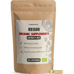 Cupplement - Reishi Extract - Capsules - Biologisch - 400 mg