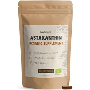 Astaxanthine Capsules 8 mg - Rood-Oranje - Vegan - Natuurlijk