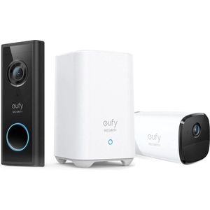 Eufy S220 Video Deurbel + EufyCam 2 Pro - Inclusief HomeBase 2 - Bundelvoordeel