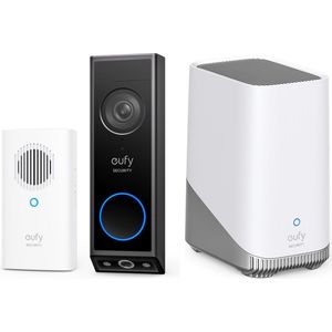 eufy Video Doorbell E340 met chime + HomeBase 3 S380 - Bundelvoordeel