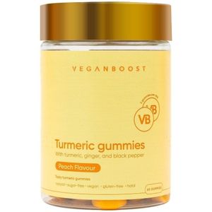 Veganboost - Turmeric Gummies - Perzik - Plantaardige Supplementen