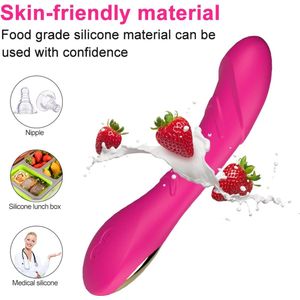 Vibrator Uzzy M.F E08 - Bordeaux rood - G-Spot - Vibrators voor Vrouwen en koppels - 12 Standen - Sex toys - waterdicht - Clitoris stimulator - seksspeeltjes - Voor haar - Voor hem