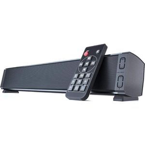 Soundbars – Soundbar met DSP-Technologie – Speaker met Bluetooth -Soundbar met Subwoofer – Soundbar PC – AUX – USN – TF-Kaart- met Ingebbouwde Microfoon – Klein - Zwart