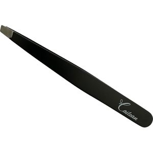 Cailean - Classic Pincet - Zwart - 1 Stuk - Professionele Wenkbrauw Pincet - Wenkbrauw Verzorging - RVS - Beauty Pincet