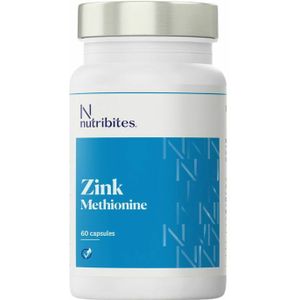 Nutribites - Zink - 60 Capsules - 15 mg per Capsule - 100% Plantaardig