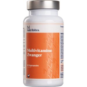 Nutribites - Multivitamine Zwanger - 60 Plantaardige Capsules - Essentiële Vitamines en Mineralen