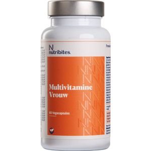 Nutribites - Multivitamine Vrouw - 60 Plantaardige Capsules - Essentiële Vitamines en Mineralen