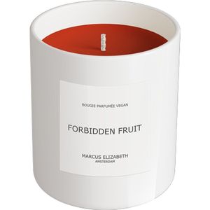 Marcus Elizabeth - Forbidden Fruit - 220 Gram - Geurkaars - Handgemaakt - Minimalistisch Matte Witt Glass - Vegan